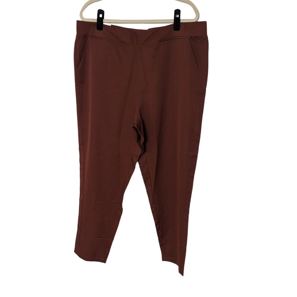 New 32 Degrees Cool Brown Sable (Rust Color) Casual Pull On Ankle Pants Size XL